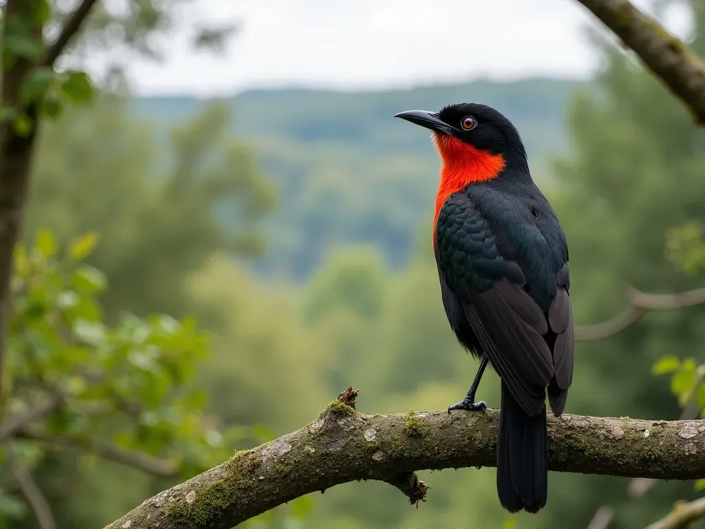 Découvrez le Mystérieux Bouvreuil en France : L’oiseau au Ventre Rouge et à la Tête Noire 🔴⚫