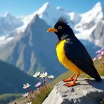 Découvrez le Choucas Bec Jaune : Cet Oiseau Montagnard qui Va Vous Éblouir ! 🌟