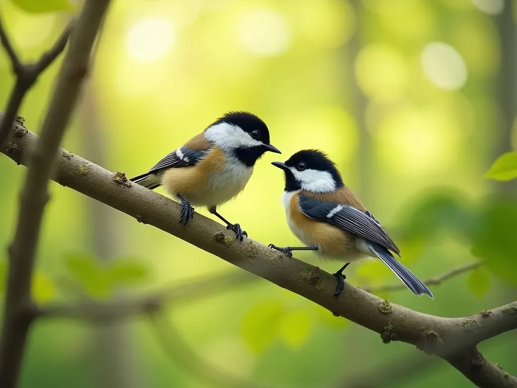 Comportement Social Mésange Tête Noire