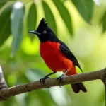 Le Rouge Queue : Un Oiseau Noir et Rouge Qui Va Vous Éblouir! 🐦