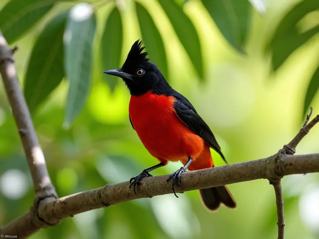 Le Rouge Queue : Un Oiseau Noir et Rouge Qui Va Vous Éblouir! 🐦