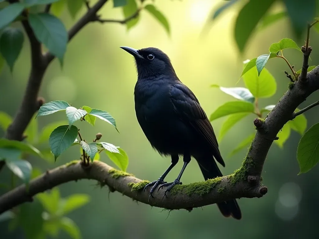 Petit oiseau noir