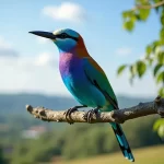 Découvrez le Rollier Bleu : L’Oiseau qui Enchante le Ciel Européen et Menace de Disparaître!