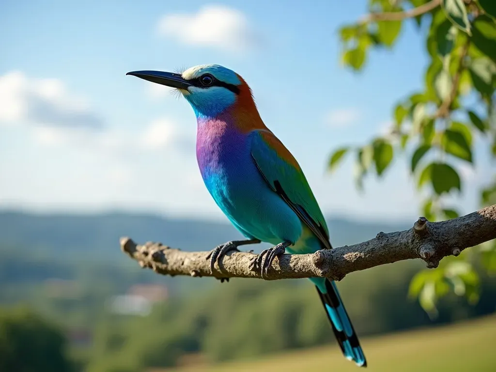 Découvrez le Rollier Bleu : L’Oiseau qui Enchante le Ciel Européen et Menace de Disparaître!