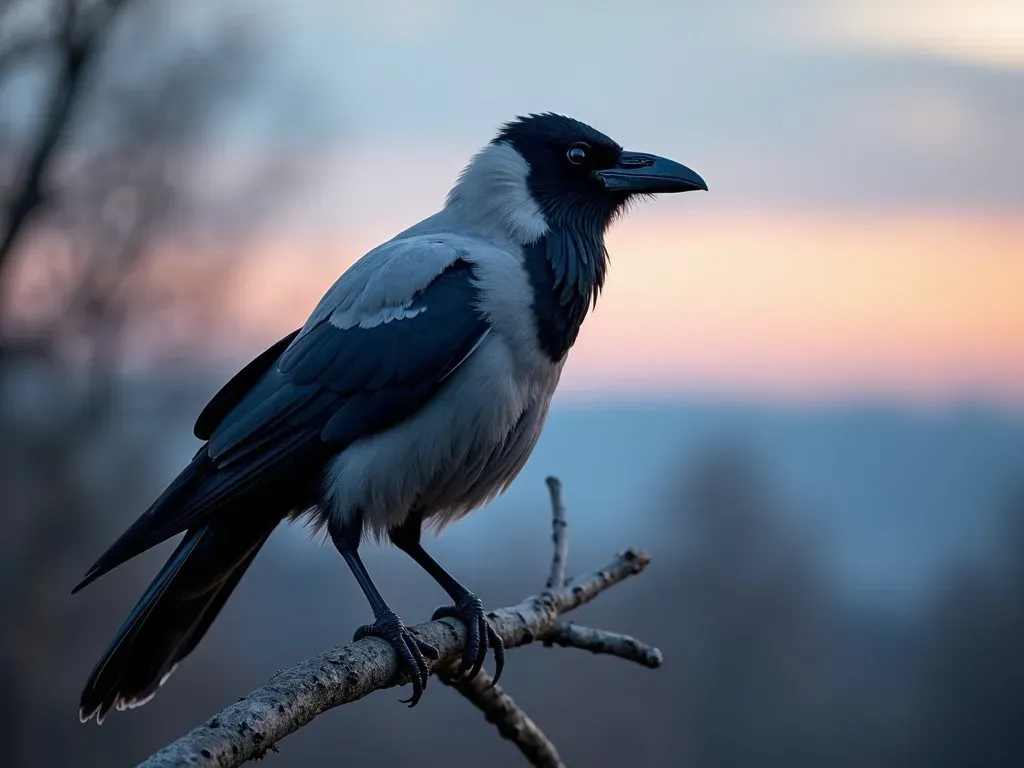 Découvrez la Corneille Tête Grise : L’Oiseau au Charme Unique des Cieux Européens 🌌