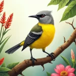 Découvrez l’Étonnant Oiseau Jaune et Gris : Un Voyage Fascinant dans le Monde Ornithologique !