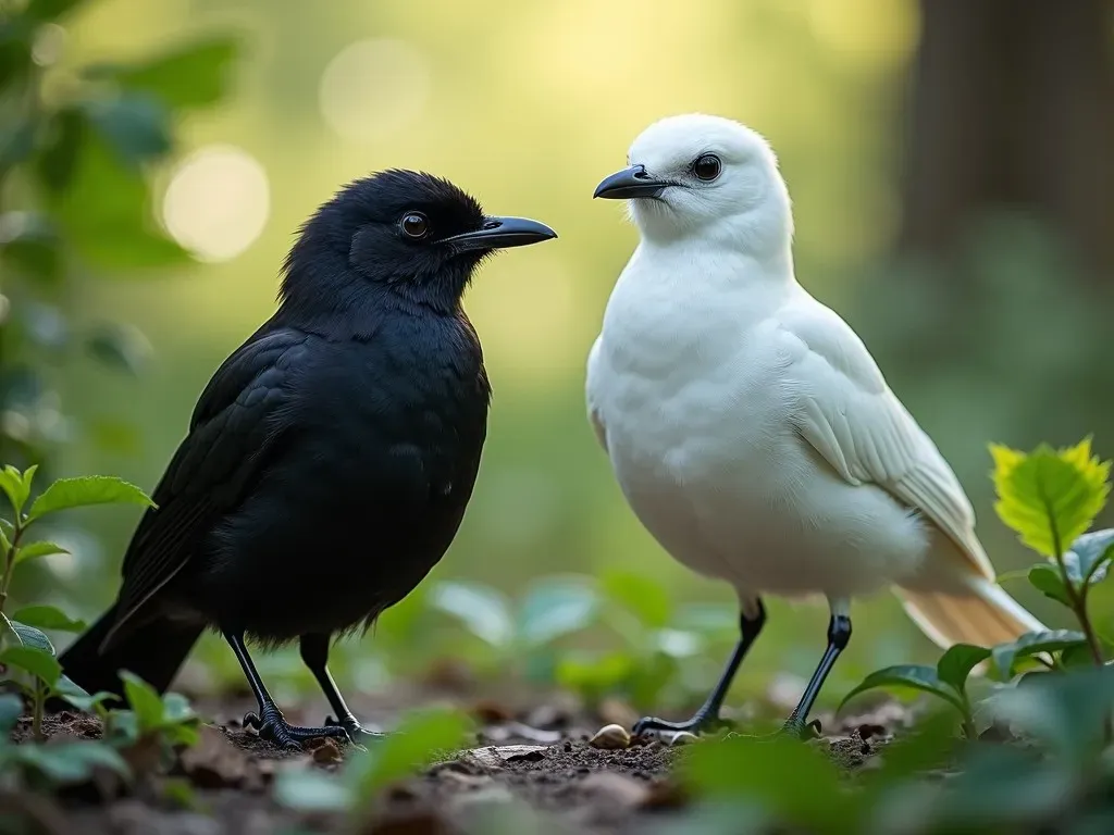 Découvrez les Secrets des Oiseaux Noir et Blanc : Leur Beauté et Mystères Éblouissants!