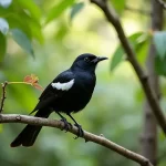 Découvrez l’Oiseau Noir Ventre Blanc : Beauté et Écologie en Harmonie!