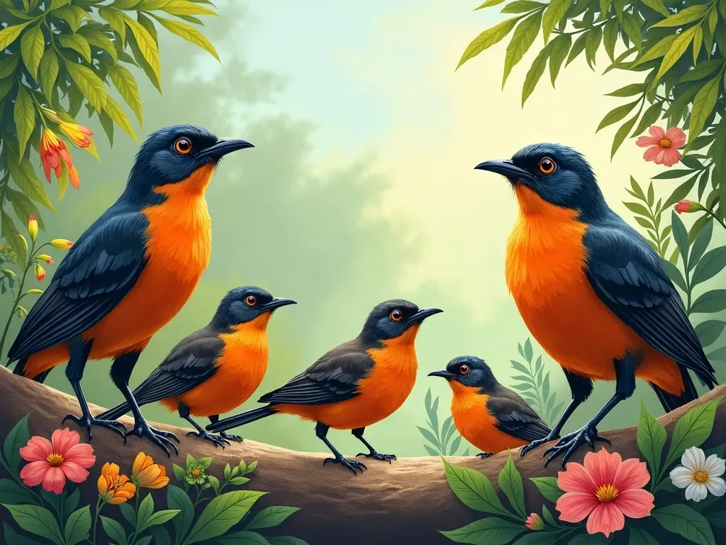 Découvrez les Éblouissants Oiseaux à Ventre Orange : Tout ce que Vous Devez Savoir !