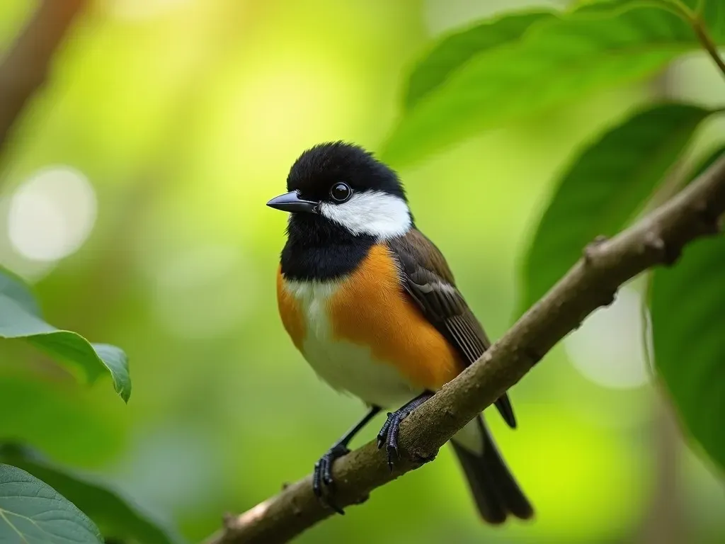 Découvrez l’Oiseau Tête Noire et Blanche : Un Joyau de la Nature Que Vous Ne Connaissiez Pas!