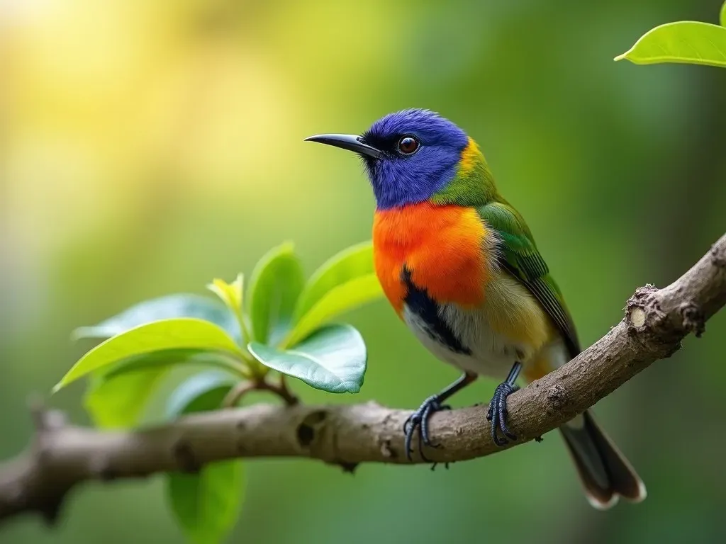 petit oiseau coloré france