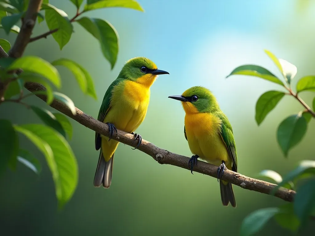 Découvrez les Merveilles des Oiseaux Verts en France : Un Voyage Aérien à Travers leurs Mystères